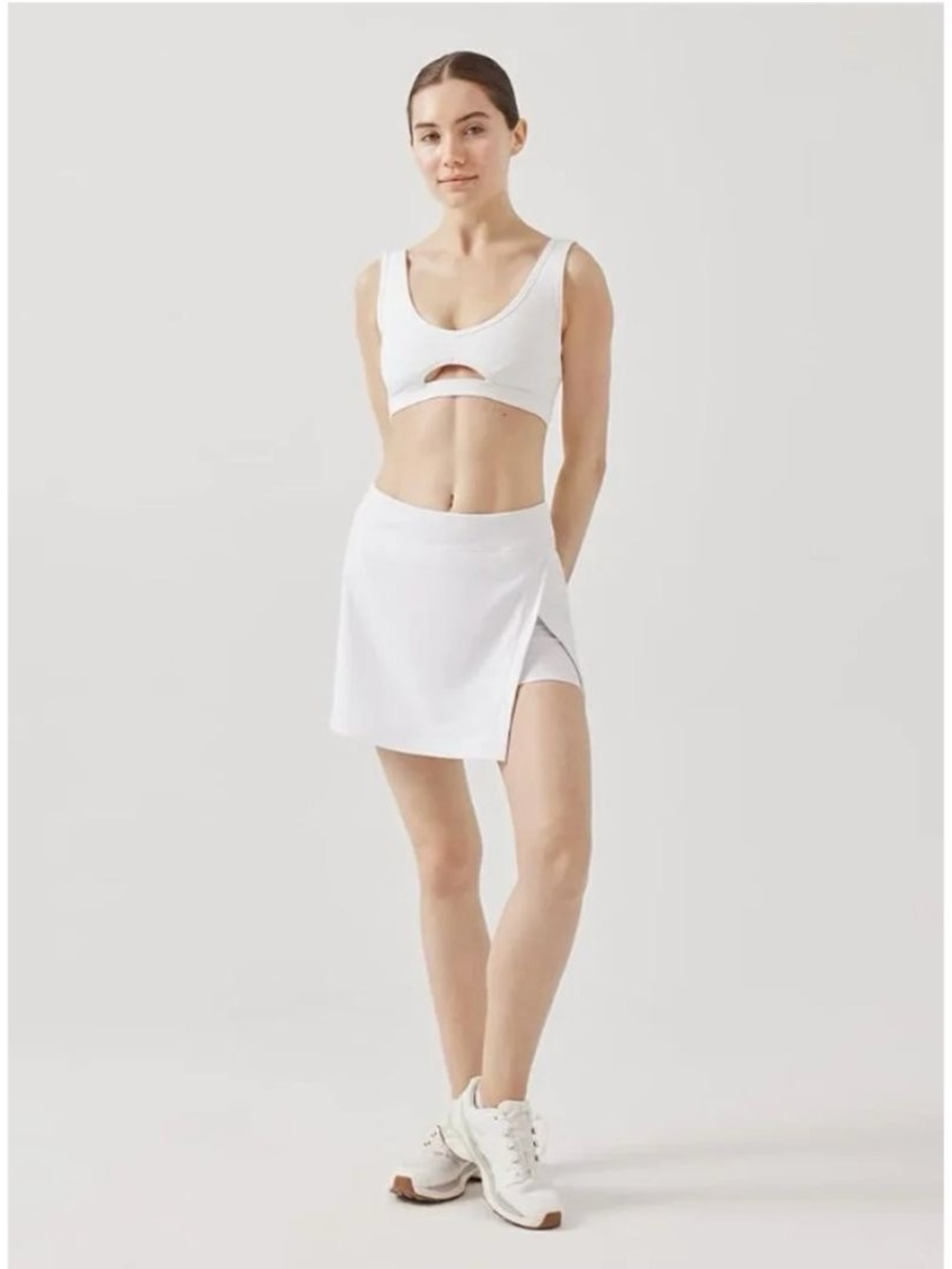 Outdoor Voices Court Skirt in White